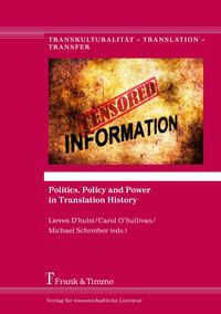 Produktbild: Politics, Policy and Power in Translation History