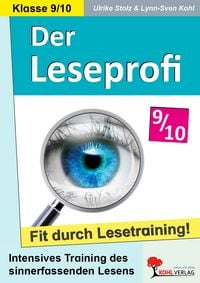 Produktbild: Der Leseprofi - Fit durch Lesetraining / Klasse 9-10