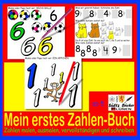 Produktbild: Mein erstes Zahlen-Buch - Zahlen malen, ausmalen, vervollst&auml;ndigen und schreiben