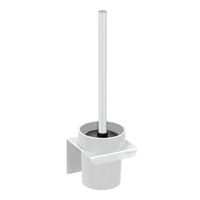 Produktbild: Turbo-Loc&reg; WC-Garnitur Mod. Lizan Wei&szlig;, mit Silikon-B&uuml;rstenkopf, Befestigen ohne Bohren