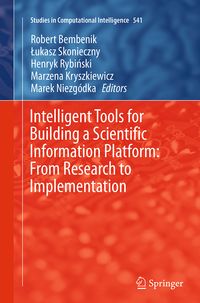 Produktbild: Intelligent Tools for Building a Scientific Information Platform: From Research to Implementation