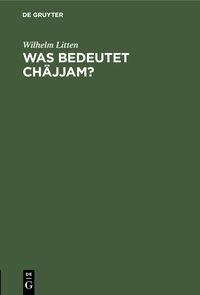 Produktbild: Was bedeutet Ch&auml;jjam?