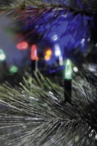Produktbild: Konstsmide 6020-500 Mini-Lichterkette Au&szlig;en netzbetrieben Anzahl Leuchtmittel 80 LED Mehrfarbig Beleuchtete L&auml;nge: 11.85 m