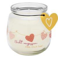 Bild vom Artikel Kerze im Glas "Nicht vergessen, 'Hab dich lieb" vom Autor 