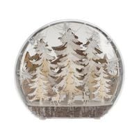 Produktbild: HTI-Living KUPPEL MIT HOLZD UND LED 22CM Wald KUPPEL MIT HOLZD UND LED 22CM Wald