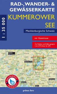 Produktbild: Rad-, Wander- und Gew&auml;sserkarte Kummerower See, Mecklenburgische Schweiz