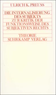 Produktbild: Die Internalisierung des Subjekts