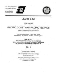 Produktbild: Light List, 2011, V. 6, Pacific Coast and Outlying Pacific Islands