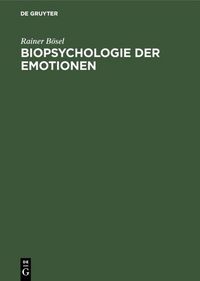 Produktbild: Biopsychologie der Emotionen