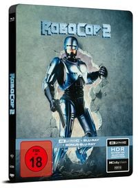 Produktbild: RoboCop 2 - Limitiertes 3-Disc-Steelbook (4K Ultra HD + Blu-ray + Bonus-Blu-ray)