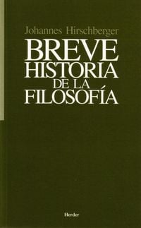 Produktbild: Breve historia de la filosof&iacute;a