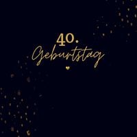 Produktbild: 40. Geburtstag- G&auml;stebuch Blanko