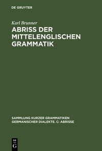 Produktbild: Abri&szlig; der mittelenglischen Grammatik