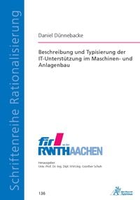 Produktbild: Beschreibung und Typisierung der IT-Unterst&uuml;tzung im Maschinen- und Anlagenbau