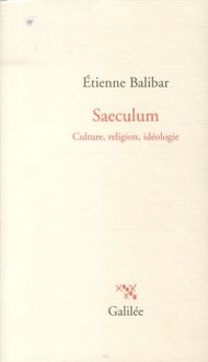 Produktbild: Saeculum : culture, religion, id&eacute;ologie
