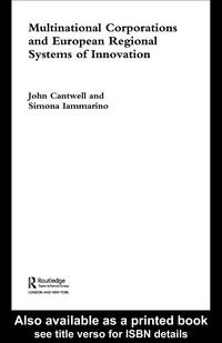 Produktbild: Multinational Corporations and European Regional Systems of Innovation
