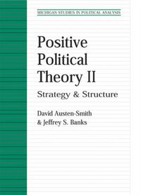 Produktbild: Austen-Smith, D: Positive Political Theory II