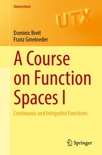Produktbild: A Course on Function Spaces I