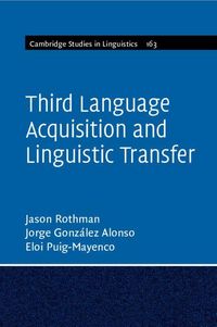 Produktbild: Third Language Acquisition and Linguistic Transfer