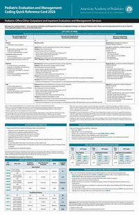 Produktbild: Pediatric Evaluation and Management: Coding Quick Reference Card 2026