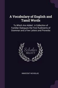 Produktbild: Vocabulary Of English & Tamil