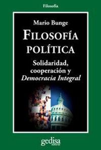 Produktbild: Filosof&iacute;a pol&iacute;tica : solidaridad, cooperaci&oacute;n y democracia integral
