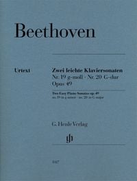Produktbild: Ludwig van Beethoven - Zwei leichte Klaviersonaten Nr. 19 und Nr. 20 g-moll und G-dur op. 49 Nr. 1 und Nr. 2