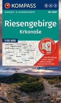 Produktbild: KOMPASS Wanderkarte 2087 Riesengebirge, Krkonose 1:50.000
