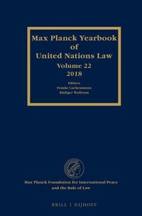 Produktbild: Max Planck Yearbook of United Nations Law, Volume 22 (2018)