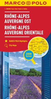 Produktbild: MARCO POLO Regionalkarte Rh&ocirc;ne-Alpes, Auvergne Ost 1:300.000