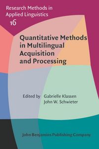 Produktbild: Quantitative Methods in Multilingual Acquisition and Processing