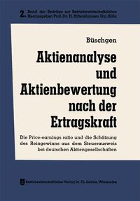 Produktbild: Aktienanalyse und Aktienbewertung nach der Ertragskraft