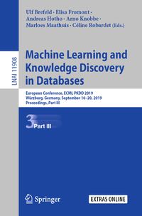 Produktbild: Machine Learning and Knowledge Discovery in Databases