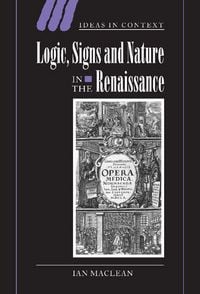 Produktbild: Logic, Signs and Nature in the Renaissance