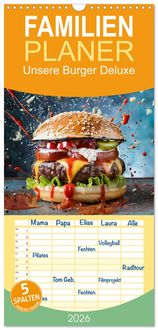 Produktbild: Familienplaner 2026 - Unsere Burger Deluxe mit 5 Spalten (Wandkalender, 21 x 45 cm) CALVENDO