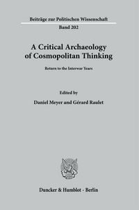 Produktbild: A Critical Archaeology of Cosmopolitan Thinking.