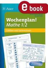 Produktbild: Wochenplan Mathe 1/2, Gr&ouml;&szlig;en und Sachrechnen