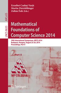 Produktbild: Mathematical Foundations of Computer Science 2014