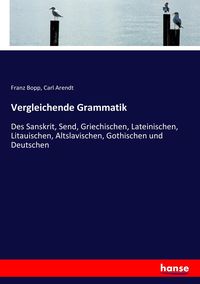 Produktbild: Vergleichende Grammatik