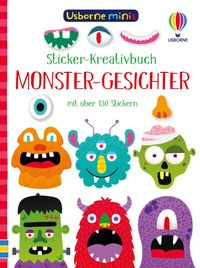 Produktbild: Usborne Minis - Sticker-Kreativbuch: Monster-Gesichter