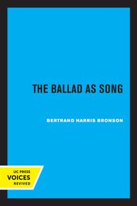 Produktbild: The Ballad as Song
