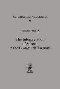 Produktbild: The Interpretation of Speech in the Pentateuch Targums