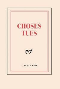 Produktbild: Choses tues: carnet poche lign&eacute;