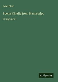 Produktbild: Poems Chiefly from Manuscript