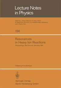 Produktbild: Resonances in Heavy Ion Reactions