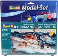 Produktbild: Model Set Seenotkreuzer Hermann Marwede, Revell Modellbausatz mit Basiszubeh&ouml;r