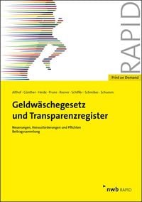 Produktbild: Geldw&auml;schegesetz und Transparenzregister