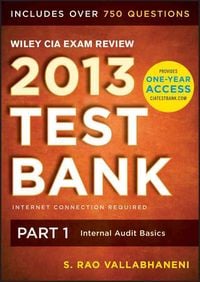Wiley CIA Exam Review 2013 Online Test Bank 1-Year Access, 1 CD-ROM