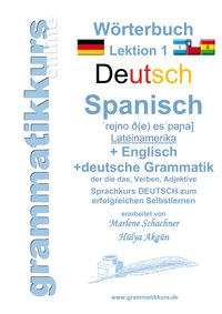 Produktbild: W&ouml;rterbuch Deutsch - Spanisch - Lateinamerika - Englisch A1 Lektion 1