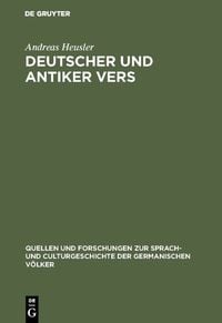 Produktbild: Deutscher und antiker Vers